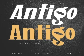 Antigo - Personal Use font