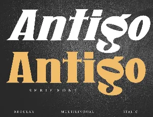 Antigo - Personal Use font