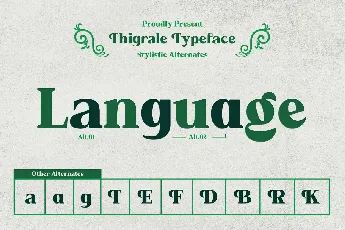 Thigrale font