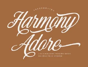 Harmony Adore font