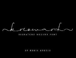 Krisward Demo font