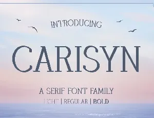 Carisyn Free Trial font