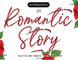 Romantic Story font