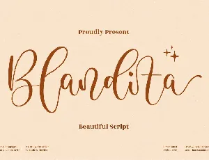 Blandita font