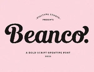 Beanco font