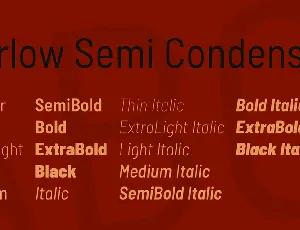 Barlow Semi Condensed font