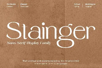 Stainger font