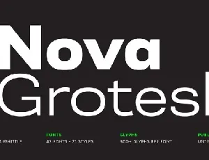 Nova Grotesk font