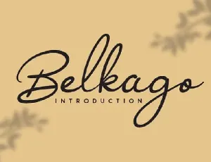 Belkago Handwritten font