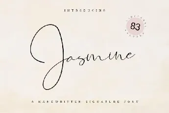 Jasmine Signature font