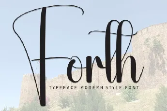 Forth Script font