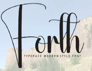 Forth Script font