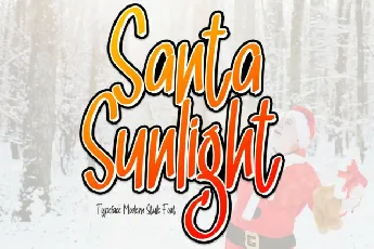 Santa Sunlight Display font