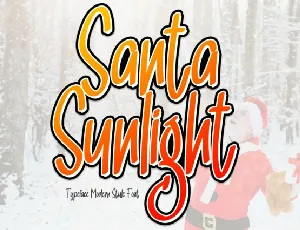 Santa Sunlight Display font