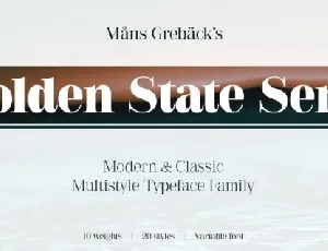 Golden State Serif Family font