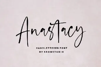 Anastacy Handlettered font