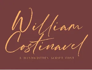 William Costinavel font