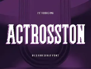 Actrosston font