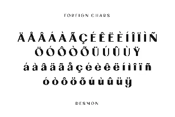 DESMON font