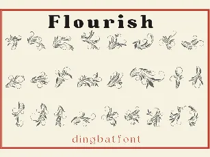 Retro Flourish font