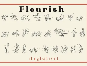 Retro Flourish font