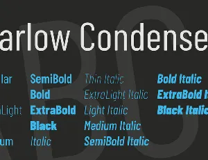 Barlow Condensed font