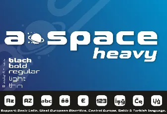 A*SPACE HEAVY Demo font