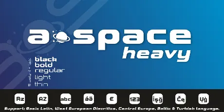 A*SPACE HEAVY Demo font