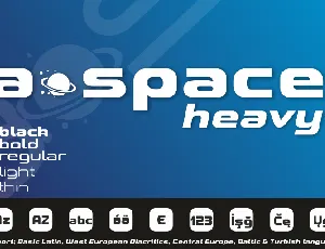 A*SPACE HEAVY Demo font