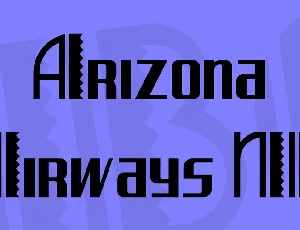 Arizona Airways NF font