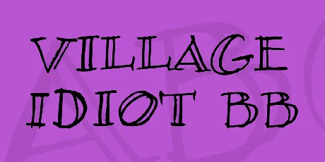 Village Idiot BB font