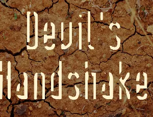 Devil's Handshake font