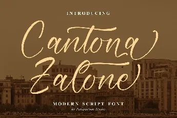 Cantona Zalone font