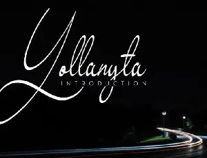 Yollanyta Handwritten font