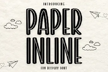 Paper Inline Display font