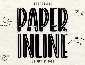 Paper Inline Display font