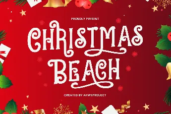 Christmas Beach font