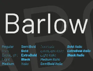 Barlow font