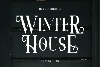 Winter House font