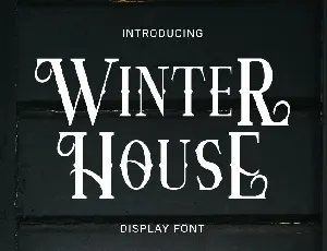 Winter House font