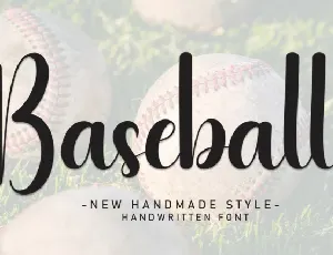 Baseball Script Typeface font