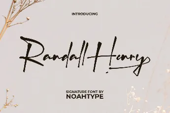 Randall Henry Demo font