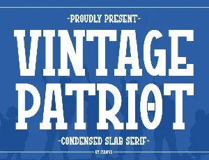 Vintage Patriot font