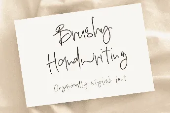 Brushy Handwriting - Demo font