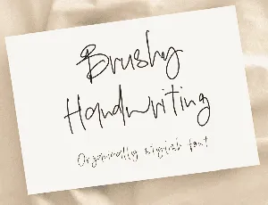 Brushy Handwriting - Demo font