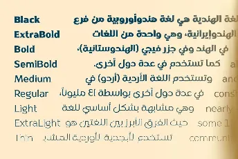 Naveid Arabic DEMO font