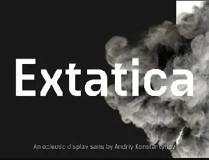 Extatica font