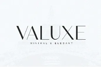 Valuxe font