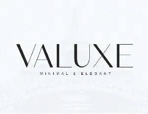 Valuxe font