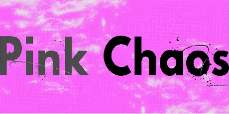 Pink Chaos font